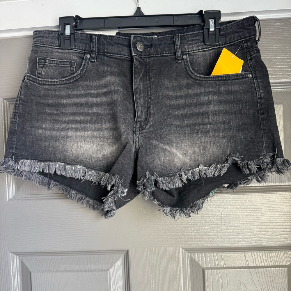 H&M Black Denim Shorts Size: 10